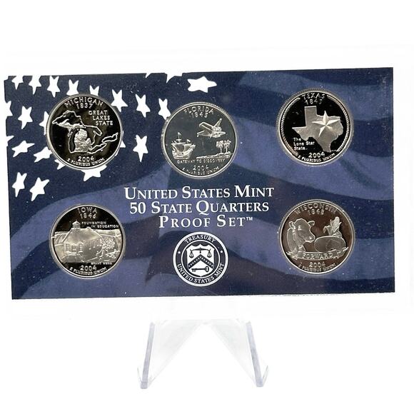2004 US Mint State Quarters Proof Set Holiday Heritage Collection - Picture 1 of 8
